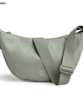 Water-Resistant Recycled Crossbody Bag with Adjustable Strap